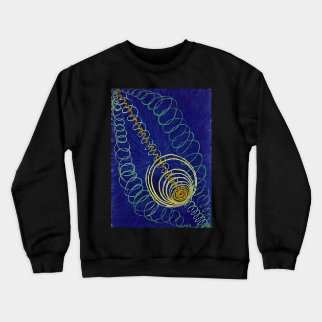 High Resolution Hilma af Klint Primordial Chaos No 16 Group I 1906 Crewneck Sweatshirt by tiokvadrat